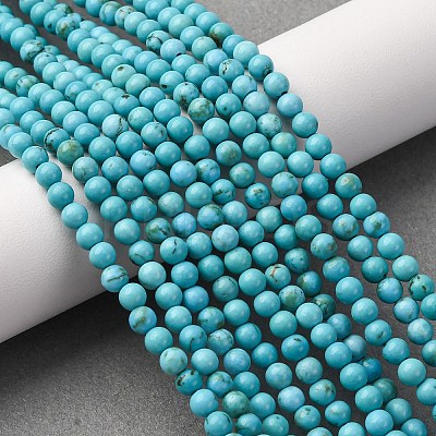 Natural Magnesite Beads Strands G-K244-02-4mm-01-1