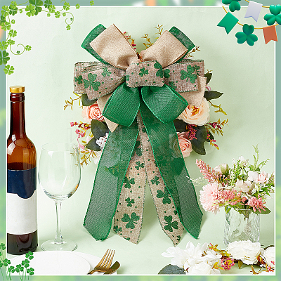Big Polyester Packaging Ribbon Bows FIND-WH0126-09A-1