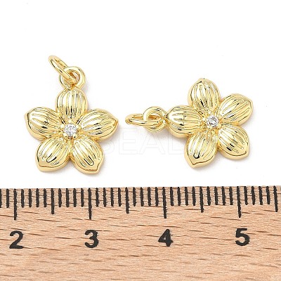 Brass Micro Pave Cubic Zirconia Pendants KK-P345-63B-G-1