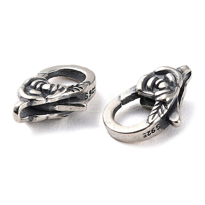 925 Thailand Sterling Silver Lobster Claw Clasps STER-D003-21AS-1