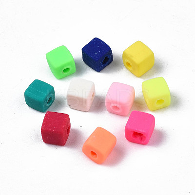 Handmade Polymer Clay Beads Strands X-CLAY-N008-061-10-1