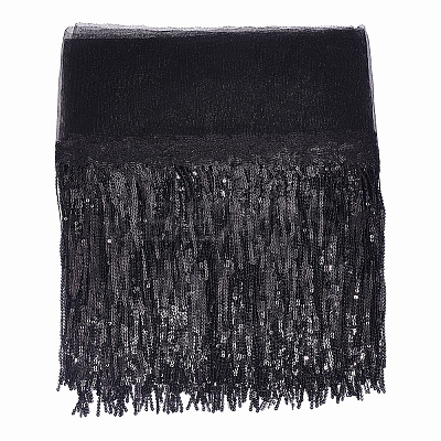 5 Yards Sparkle Polyester Tassel Lace Trim OCOR-GA0001-55B-1