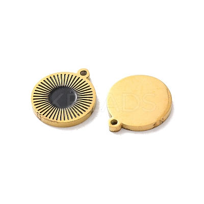 Ion Plating(IP) 304 Stainless Steel Enamel Charms STAS-M102-23G-04-1