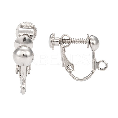 Brass Screw Clip Earring Converter EC143-NF-1