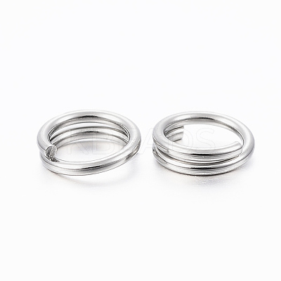 Non-Tarnish 304 Stainless Steel Split Rings X-STAS-H413-04P-A-1