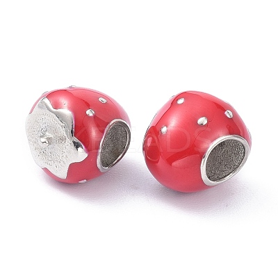 304 Stainless Steel European Beads STAS-P291-05P-1