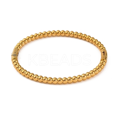 Ion Plating(IP) 304 Stainless Steel Hinged Bangles for Women BJEW-D048-10G-1
