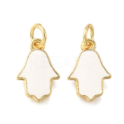 Brass Enamel Charms KK-C106-10G-1