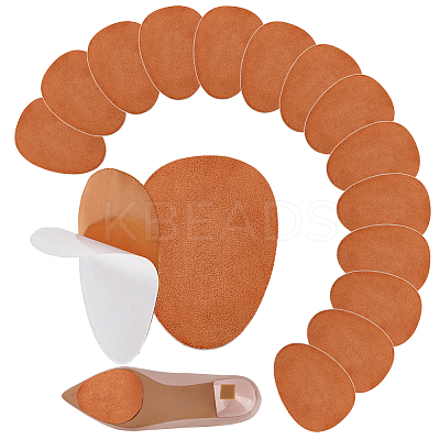 20Pcs Arch Suede Fabric Non-Slip Shoes Pads AJEW-PH0007-57A-1