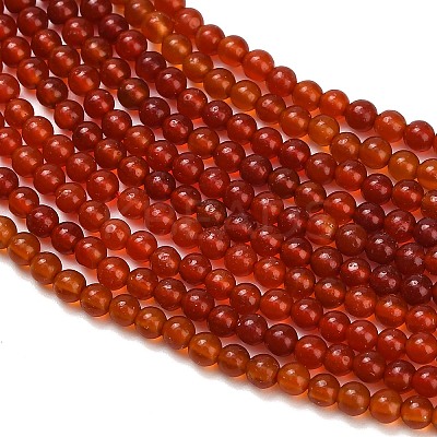 Natural Carnelian Beads Strands G-Z116-A22-2mm-1
