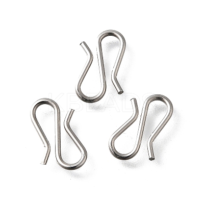304 Stainless Steel S-Hook Clasps LS-STAS-U051-05P-1