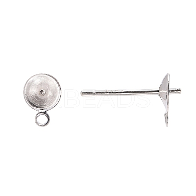 925 Sterling Silver Stud Earring Findings STER-T002-193S-1