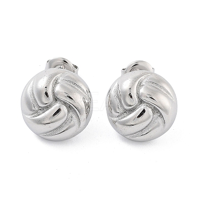 Non-Tarnish 304 Stainless Steel Stud Earrings EJEW-P258-18P-1