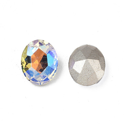 Pointed Back Glass Rhinestone Cabochons MRMJ-N027-006-A01-1