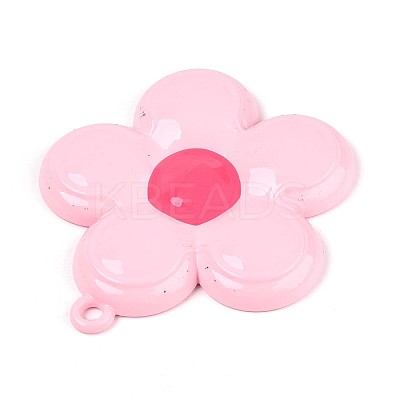 Spray Painted Alloy and Enamel Big Pendants PALLOY-T092-80F-1