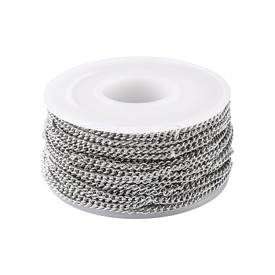 Tarnish Resistant 304 Stainless Steel Curb Chains CHS-R008-04-1