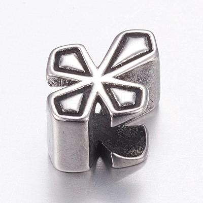 304 Stainless Steel European Beads STAS-P173-115AS-1