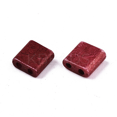 FGB 2-Hole Glass Seed Beads SEED-S031-L-ST1002F-1