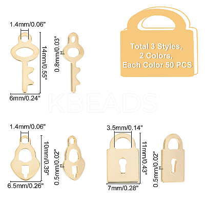 300Pcs 6 Style 201 Stainless Steel Charms STAS-DC0005-24-1