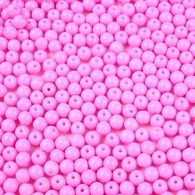 Opaque Baking Paint Glass Beads DGLA-T004-02I-1