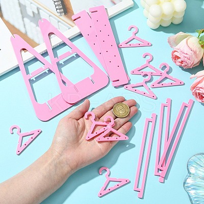 2 Layers Hanger Style Acrylic Earring Storage Display Rack ST-CJ0034-01B-1