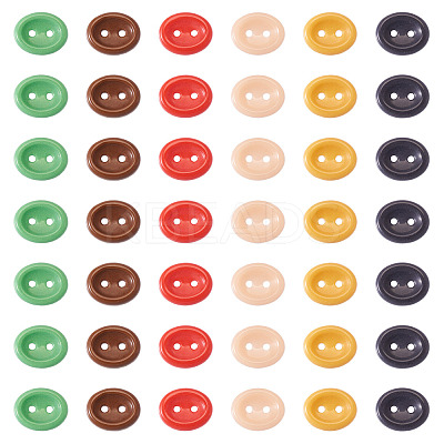 80Pcs 2-Hole Porcelain Buttons PORC-PJ0001-02F-1