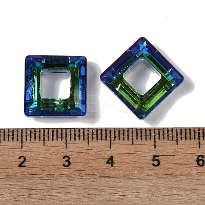 Transparent Electroplate Glass Pendant GLAA-Q101-01A-HR01-1