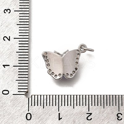 Brass Micro Pave Cubic Zirconia Pendants KK-Q043-03P-03-1
