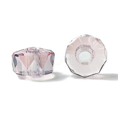 Transparent Electroplate Glass Beads GLAA-K064-10A-PL01-1