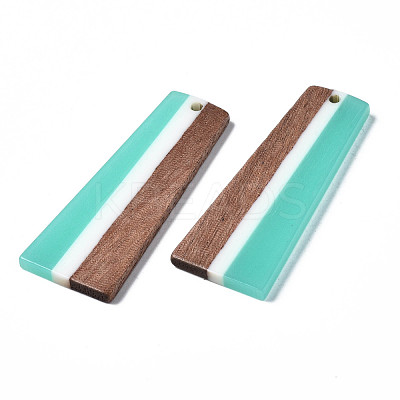 Resin & Walnut Wood Pendants RESI-S389-073A-A03-1