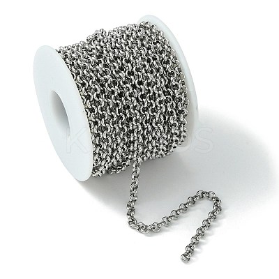 Tarnish Resistant 304 Stainless Steel Rolo Chains STAS-M032-42P-4.7mm-1