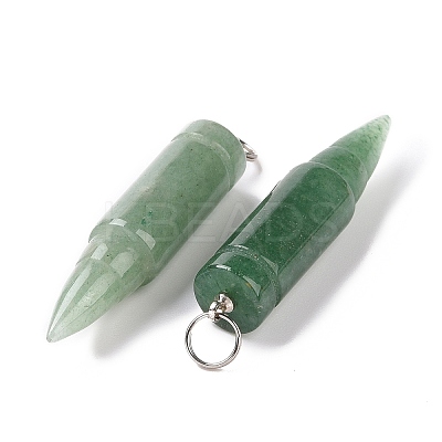 Natural & Synthetic Mixed Stone Pointed Pendants G-D850-M-1
