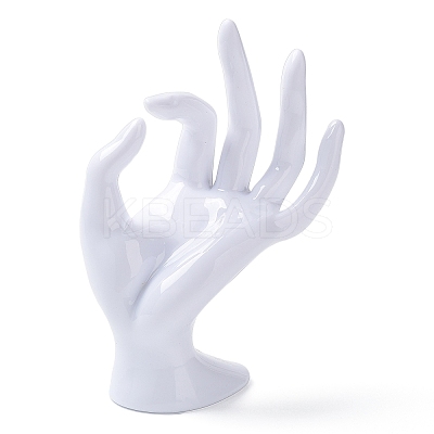Plastic OK Hand Rings Display Stands ODIS-Q041-01C-1