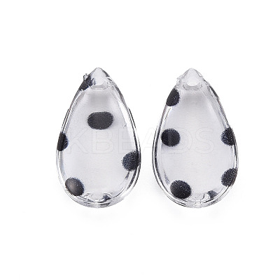 Transparent Acrylic Pendants TACR-N006-32-1
