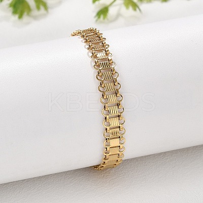 667 Stainless Steel(Grade 201 Equivalent) Chain Bracelets BJEW-P351-01D-G-1