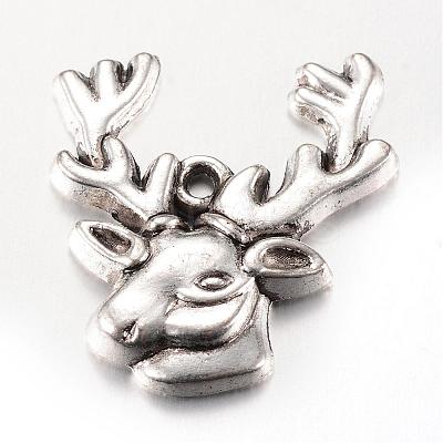 Tibetan Style Alloy Pendants TIBE-T003-088AS-FF-1