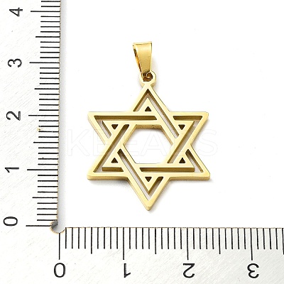 304 Stainless Steel Pendants STAS-D036-04G-1