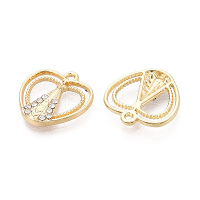 Alloy Rhinestone Pendants FIND-N008-29KCG-1