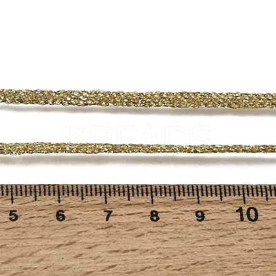 3.5MM Polyester Metallic Cord Braided Cord Necklace Making FB-CBAA152-01P-08-1