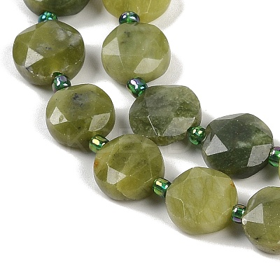 Natural Chinese Jade Beads Strands G-C116-A70-01-1