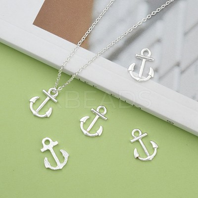 Anchor Brass Pendants ZIRC-F022-64S-1