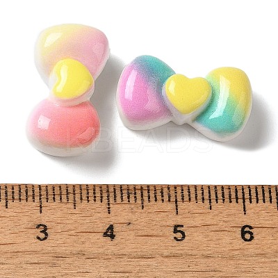 Gradient Color Opaque Resin Decoden Cabochons CRES-Z006-04-1