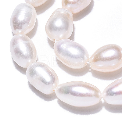 Natural Cultured Freshwater Pearl Beads Strands PEAR-N012-07R-1