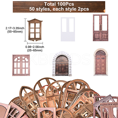 5 Sets 5 Styles Windows Themes Paper Stickers DIY-SP0005-60-1