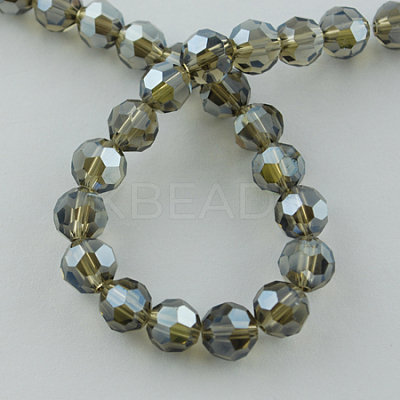 Electroplate Glass Bead Strands EGLA-R015-8mm-M-1