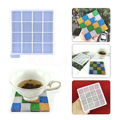 DIY Mosaic Effect Square Cup Mat Silicone Molds LS-DIY-A034-24-1