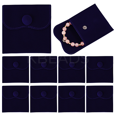 10Pcs Velvet Jewelry Pouches AJEW-NB0005-66F-1