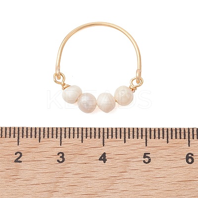 Natural Cultured Freshwater Pearl Finger Rings RJEW-JR01004-1