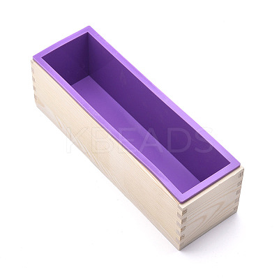 Rectangular Pine Wood Soap Molds Sets DIY-F057-04B-1
