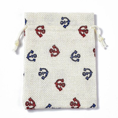 Burlap Packing Pouches Drawstring Bags ABAG-L016-A09-1